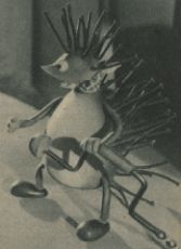 Figurka z loutkového filmu Křeček